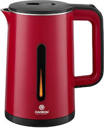 Avizar Electric Kettle 0.6l 1500w Automatic Shut-off Fast Heating Black Red