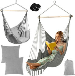 Boho Κρεμαστή Υφασμάτινη 220x100x115cm Γκρι Boho Κρεμαστή Υφασμάτινη 220x100x115cm Γκρι