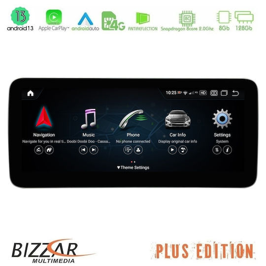 Bizzar Ηχοσύστημα Αυτοκινήτου για Mercedes-Benz G Class 2007-2012 (Bluetooth/USB/AUX/WiFi/GPS/Apple-Carplay/Android-Auto/CD) με Οθόνη Αφής 10.25"