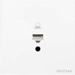 Detech De-9225-61 Socket Rj-45 F Cat.5e White