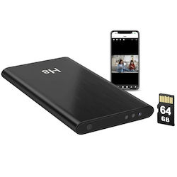 Κρυφή Κάμερα Εξωτερική Μπαταρία Iuni H8 Full Hd 64gb 5000mah Wi-fi Νυχτερινή Ορατότητα Ανίχνευση Κίνησης