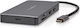 Nedis Hub Usb-c To Rj45 3usb-a Micro Sd Usb-c Pd 3.0 2hdmi 4k 5gbps 0.2m Black