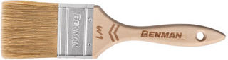 Benman Πινελο Ημιδιπλο W1 Λευκη Τριχα Ξυλινη Λαβη 40mm Benman