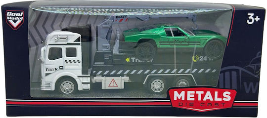 Set Platformă Camion Metalic Mașină Sport