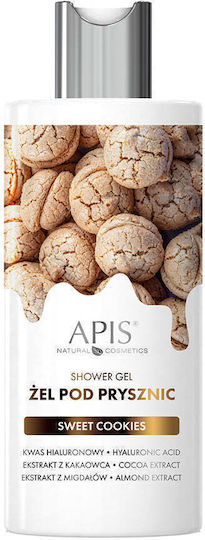Apis Natural Cosmetics Gel de Duș cu Acid Hialuronic și Miros de Ciocolată 300ml