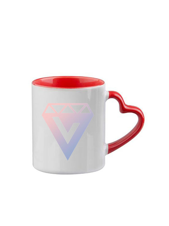 Κούπα Kpop Seventeen Κόκκινη Λαβή Καρδιά Εσωτερικό