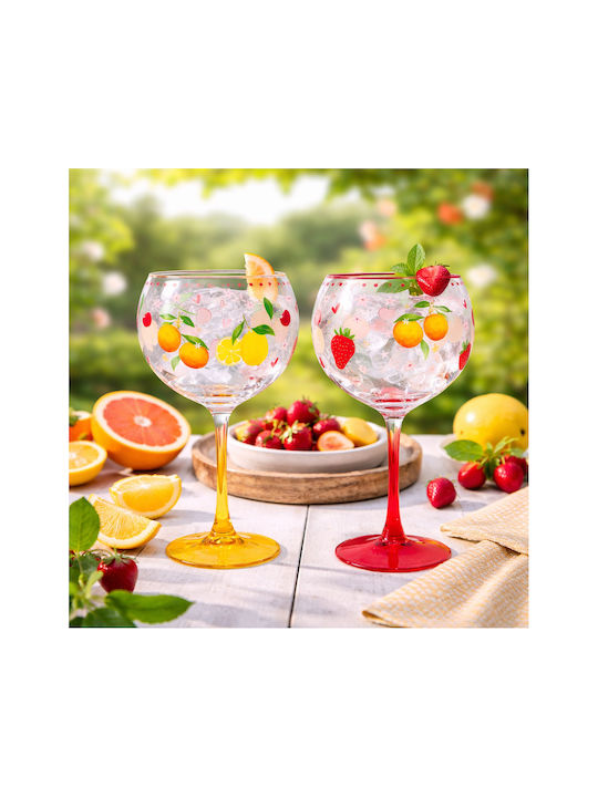Marva Set Water Glasses / Cocktail/Drinking Glass Goblets Glass 500ml 2 Pieces