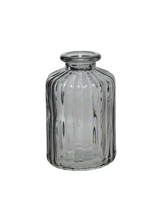 Kaemingk Διακοσμητικό Βάζο Γυάλινο Γκρι 6.5xΥ10cm