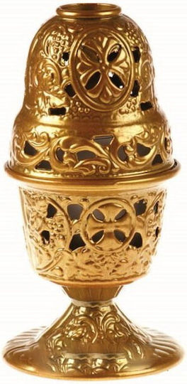 Vigil Oil Lamp Metallic Gold 8.5x17.5cm 0203 Code 1109