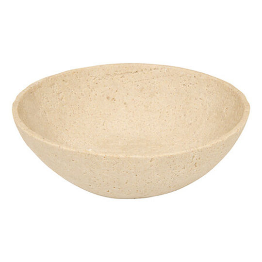 Pakketo Serio Διακοσμητικό Μπωλ Πολυρητίνης Μπεζ 24.5x24.5x7.5cm