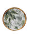 Kaemingk Shallow Plate Made of Green Melamine with Diameter 26.5cm