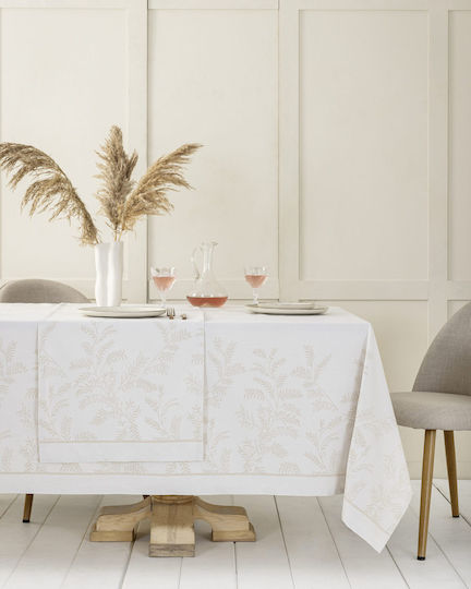 Nima Τραπεζομάντηλο Beige 160x265εκ.