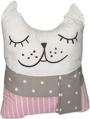 Decorative Cat Pillow Pink