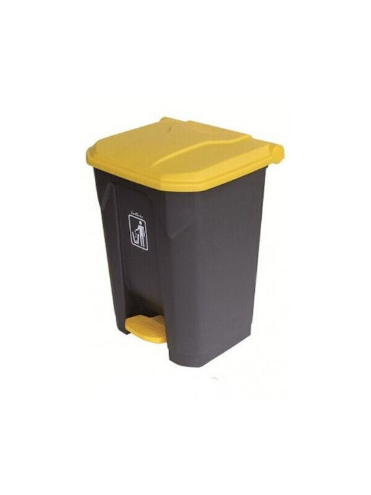Limpio Coș De Gunoi Din Plastic Cu Pedală Multicolor 50x43x64cm