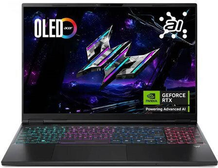 Acer Predator Helios Neo 16S AI 16" OLED QHD+ 240Hz (Ultra 9-275HX/32GB/1.0TB SSD/GeForce RTX 5070 Ti/W11 Home) (US Keyboard)
