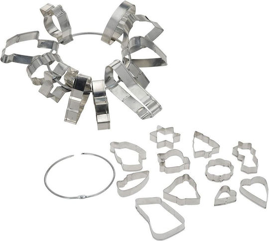 La Cucina Set De Cookie Cutter 10 Bucăți Aluminiu Crăciun