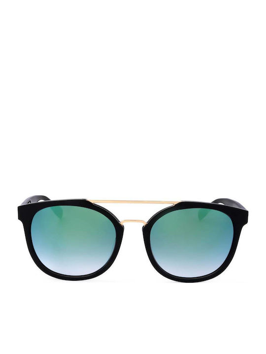 Trussardi Women's Sunglasses With Black Frame And Green Lens STR108 700V
