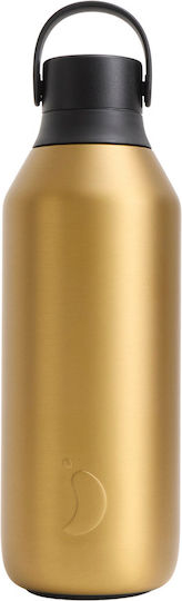 Chilly's Series 3 Μπουκάλι Θερμός Ανοξείδωτο BPA Free 500ml Fools Gold