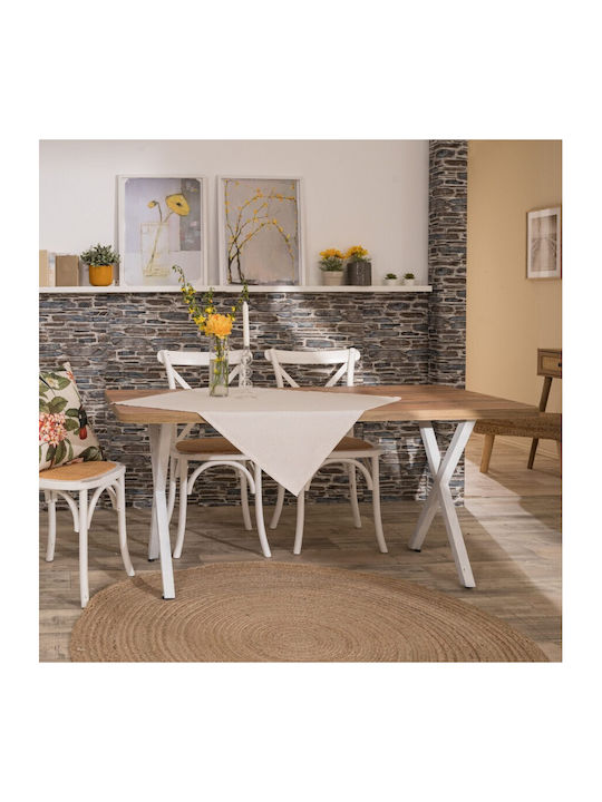 Teoran Карирана Покривка за Маса Alora 90x90см