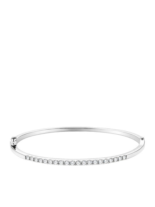 Women's Bracelet Handcuffs Made of 14K White Gold with Diamond 18cm