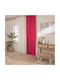 Teoran Alora Pink Curtain with Grommets 140x260cm