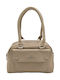 Stoff Damen Handtasche Schulter Beiges