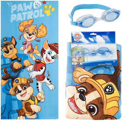 Paw Patrol Towel + Swimming Goggles Set