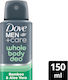 Dove Men+ Care Whole Body Aloe + Bamboo with Vitamin E Deodorant Spray Aluminium Free 150ml