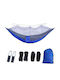 Woodland Fabric Hammock Blue 260x140cm