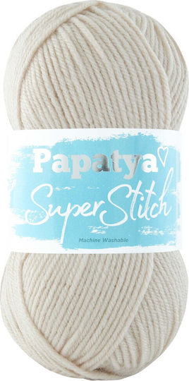 Kamgarn Papatya Super Stitch Νημα Πλεξιματος Col4120 Μπεζ Ανοιχτο Ακρυλικο 100gr 200mtr