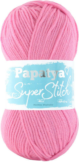 Kamgarn Papatya Super Stitch Νημα Πλεξιματος Col4460 Ροζ Ακρυλικο 100gr 200mtr