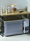 Kesper Metal Microwave Oven Stand 52x32.5x36.5cm Black