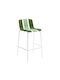 Bar Stool Metallic Green Art