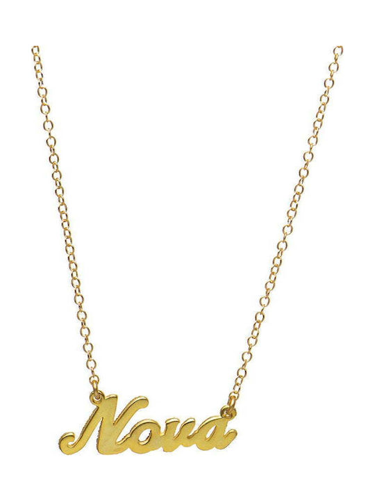 Papoulidis Jewellery Godmother Necklace Made of Gold Plated Silver