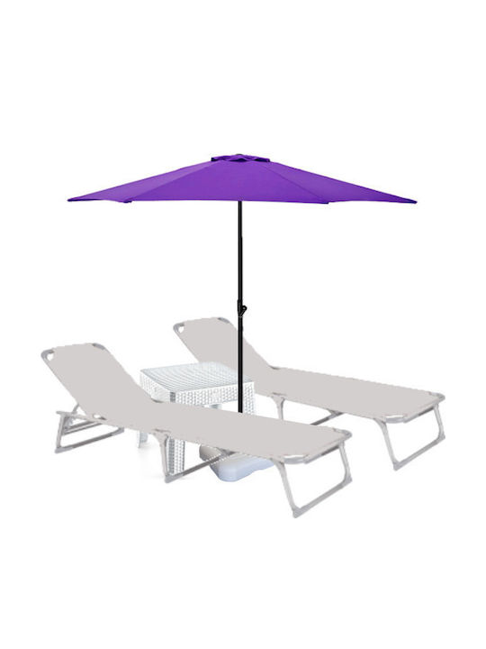 Șezlong Plastic Gri 2 Buc 188x56 cm