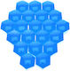 19 Mm Blue Screw Caps 20 Pcs Simple Installation Remover