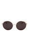 Trussardi Woman Sunglasses with Gold Frame and Purple Lens STR456F 300