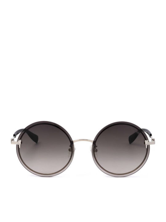 Trussardi Ochelari De Soare Pentru Femei Cu Culoarea Gri A Săculețului Și Culoarea Neagră A Lentilei