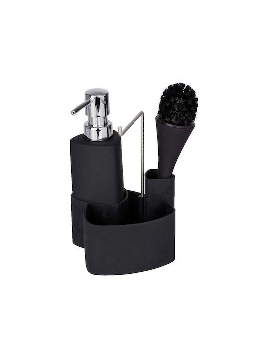 Wenko Επιτοίχιο Dispenser Κουζίνας Μεταλλικό Μαύρο 250ml