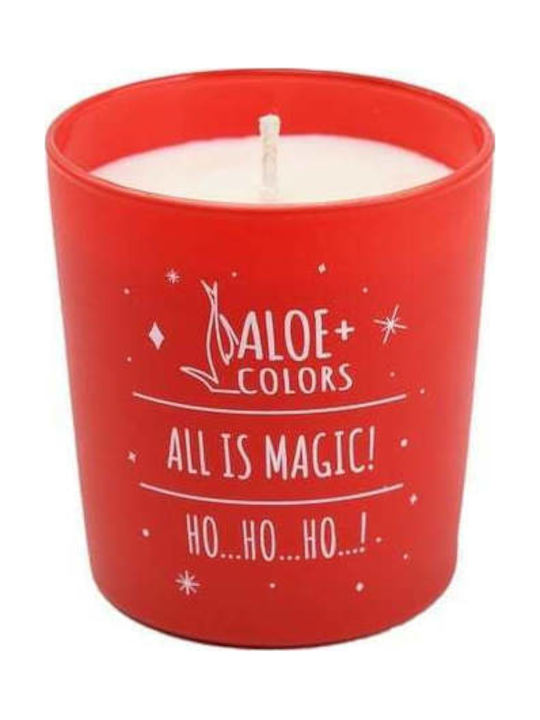 Aloe Colors Коледна Свещ Бежова Ho Ho Ho