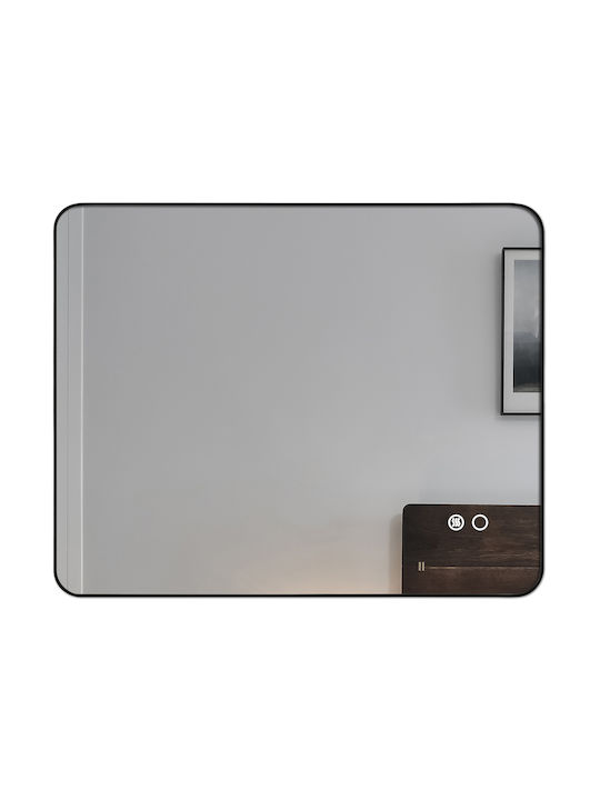 Polihome Oglindă de Perete cu Ramă 90x70cm