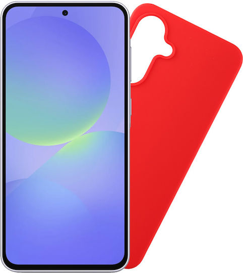 Volte-Tel Silicone Camera Guard Back Cover with Red Neck Strap (Galaxy A37)