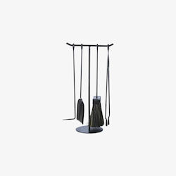 Phos & Gaia Fireplace Tool Set With Stand Holder