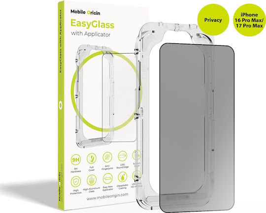 Mobile Origin 2.5D 0.33mm Privacy Tempered Glass (iPhone 17 / 17 Pro / 16 ProNothing Phone (3)) EGA-P-i16ProMax