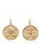 Charm Talisman Konstantin mit Steinen aus 9K Gold mit Zirkon