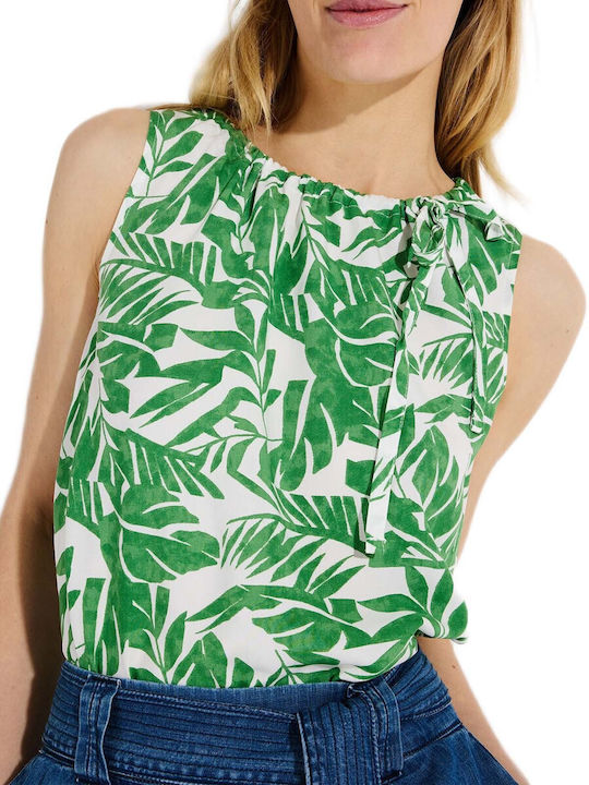 Women's Sleeveless Blouse Green