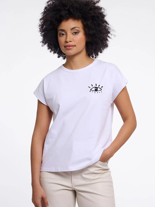 Rino&Pelle Women's Crop T-shirt White