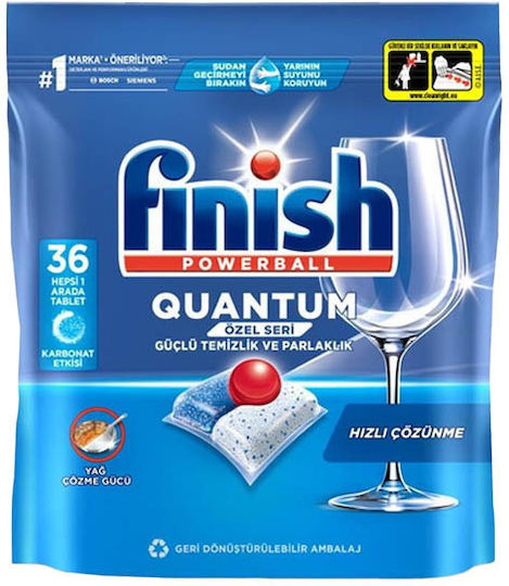Finish Powerball Quantum 36 Dishwasher Capsules