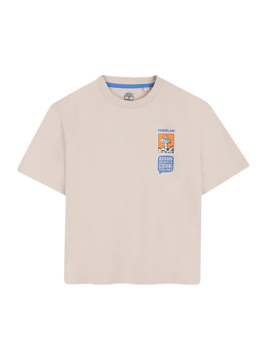 Kids Short-Sleeved Blouse Beige