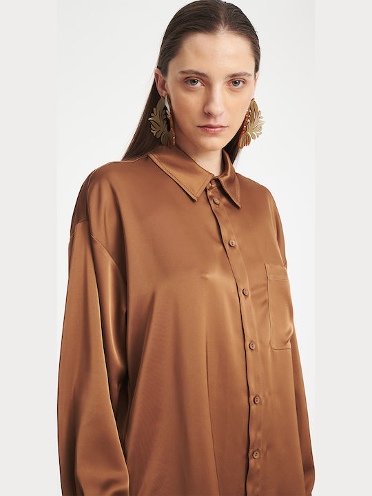 Zoya Women's Shirt Brown